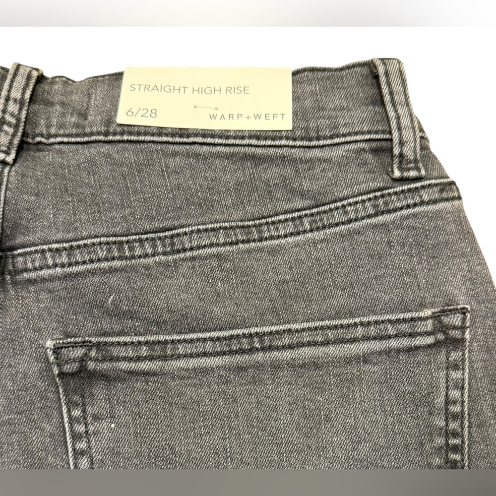 NWT - Warp + Weft Straight Leg Jeans in Dark Wash Size 28 - Picture 8 of 13